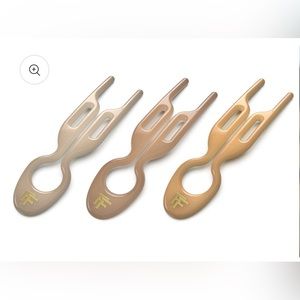 FIONA FRANCHIMON HAIRPIN Paris Collection Soft Beige, Satin Sand, Smooth Caramel